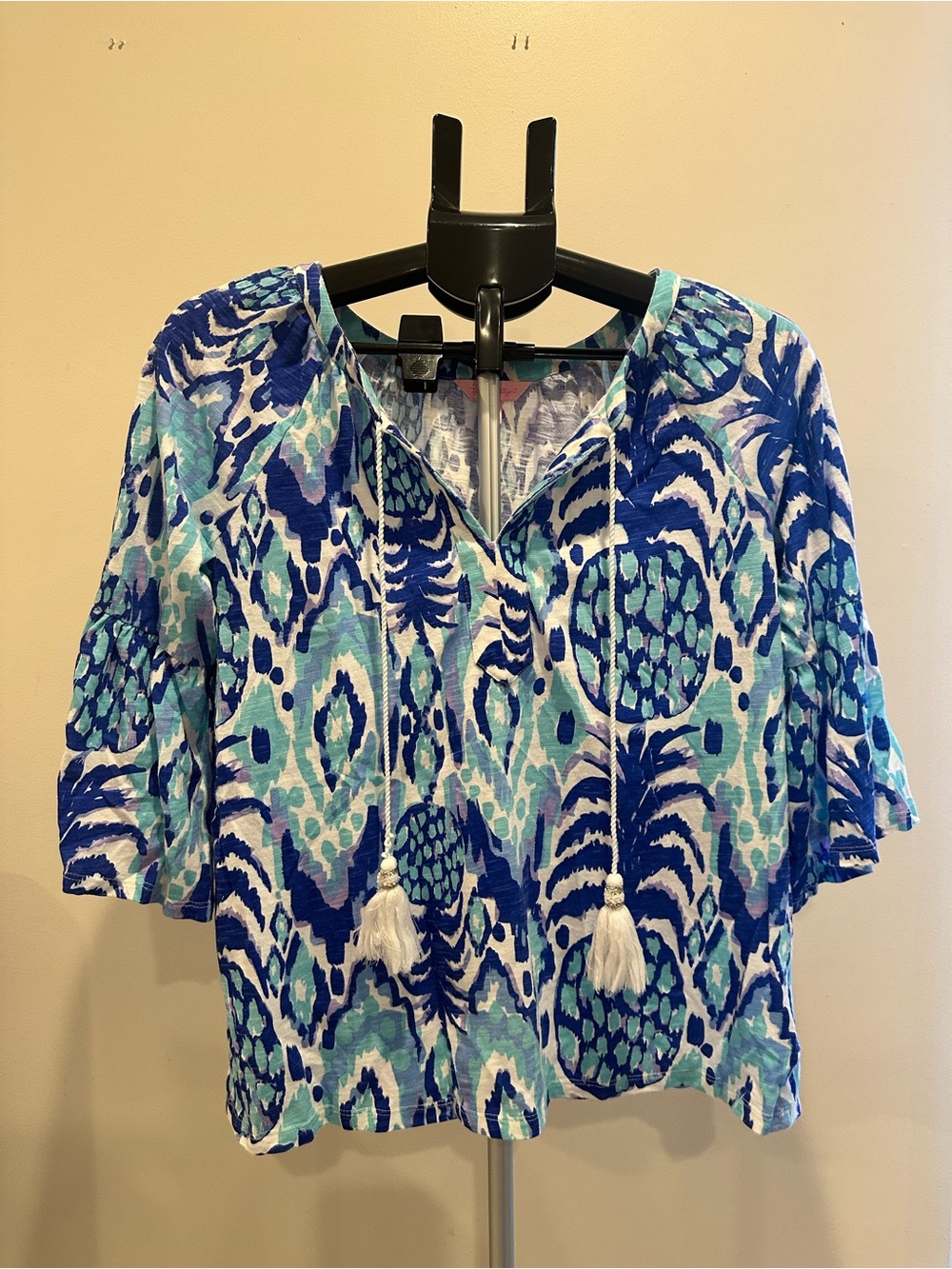 Lilly Pulitzer Willa Tunic Top In Multi Pineapple Shake